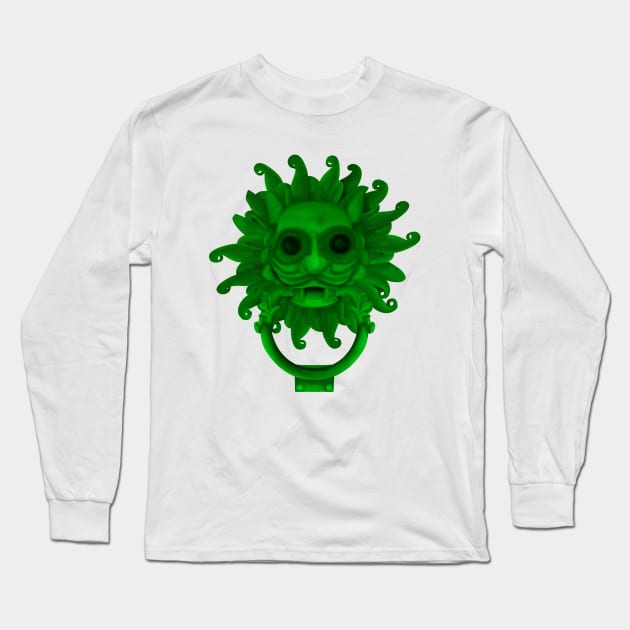 Sanctuary Knocker From Cathedral Door Long Sleeve T-Shirt by mailboxdisco